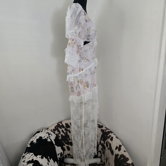 FOR LOVE & LEMONS Pearl Maxi Dress in Blush - Picture 7 of 16